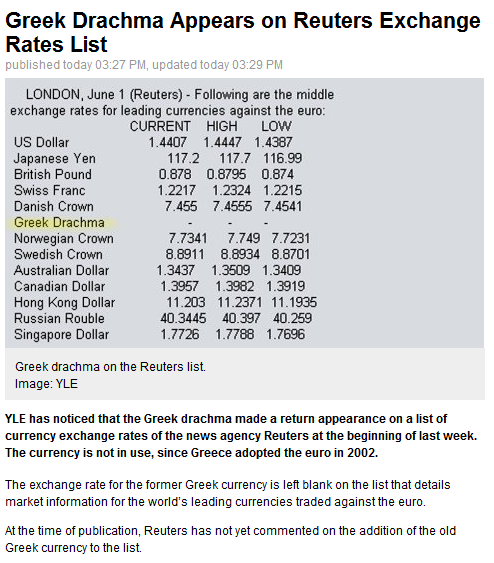 Reuters forex rates