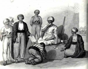 DHIMMI BOWING TO MUSLIM RULERS