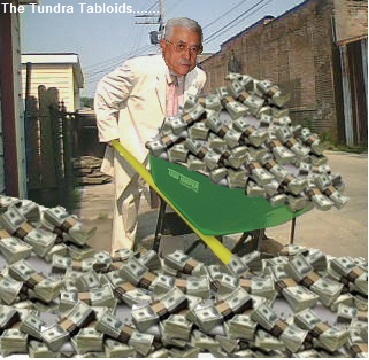 Abbas and the wheelbarrow of cash