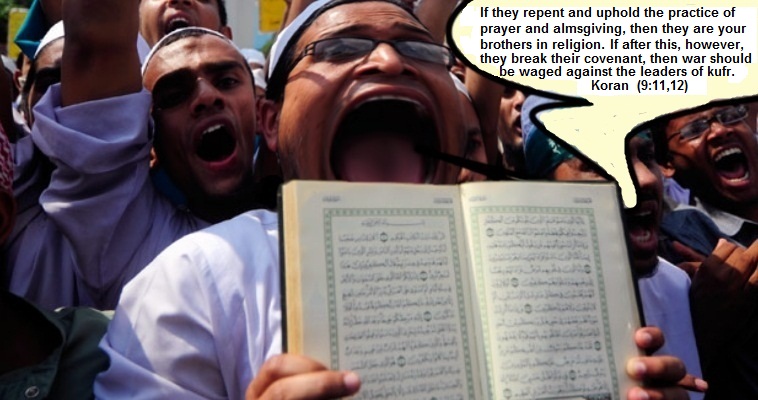 muslim showing koran