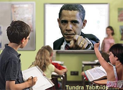 Obama in the class room