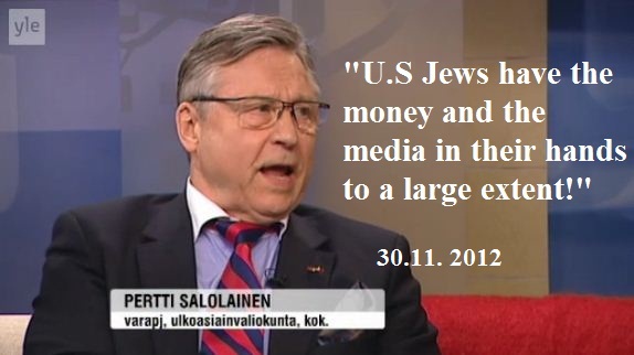 pertti salolainen anti-semitic smear on US Jews 30.11.2012