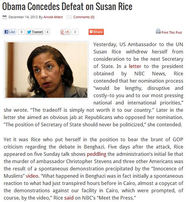 susan rice out kerry in  14.12.2012