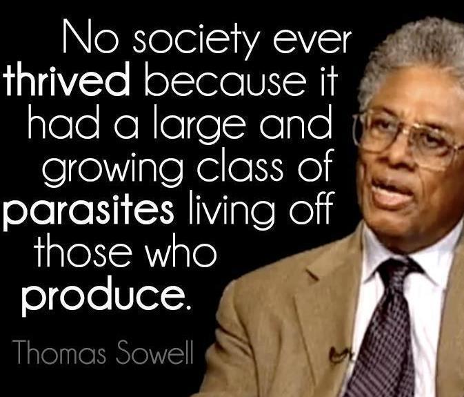 thomas Sowell on takers of society