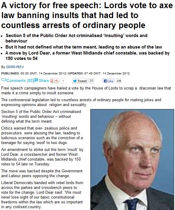 uk lords ban ban on free speech 15.12.2012