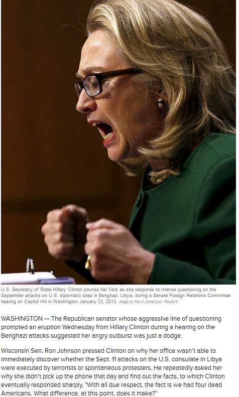 hillary in spin mode at capital hill 24.1.2013