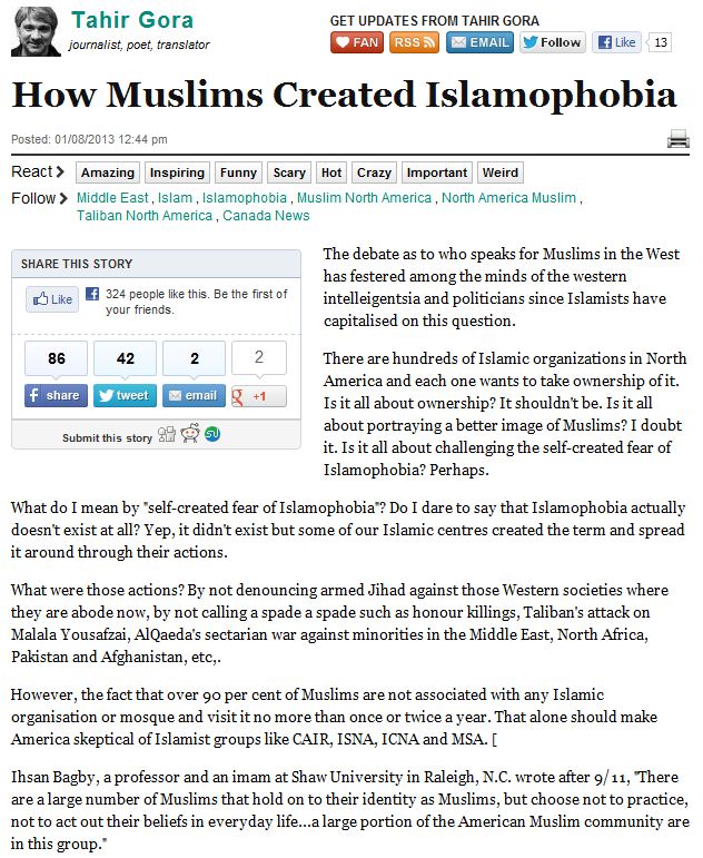 muslim denounces ruse of islamofauxbia 11.1.2013