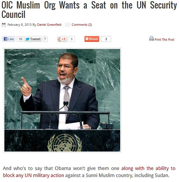 oic want a seat on the un security council 8.2.2013