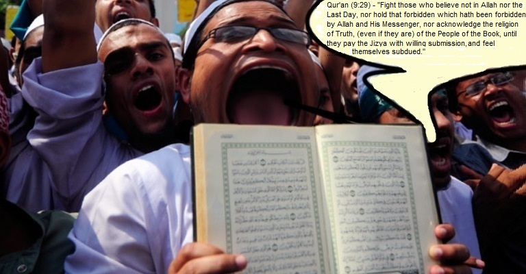 muslim demanding non-believers to feel subdued