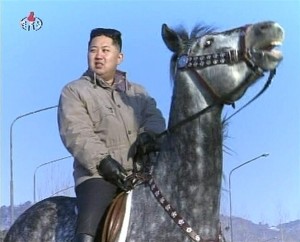 kim on horse