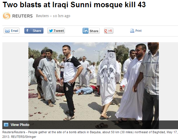 BIG BLAST IN IRAQ 18.5.2013