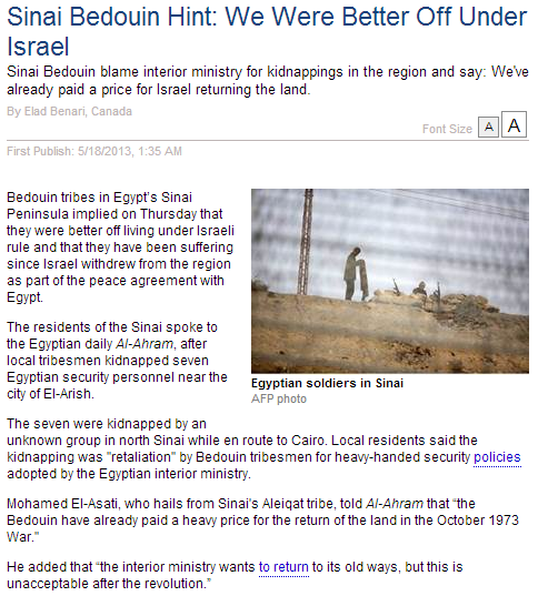 beduoins long for israeli rule 19.5.2013
