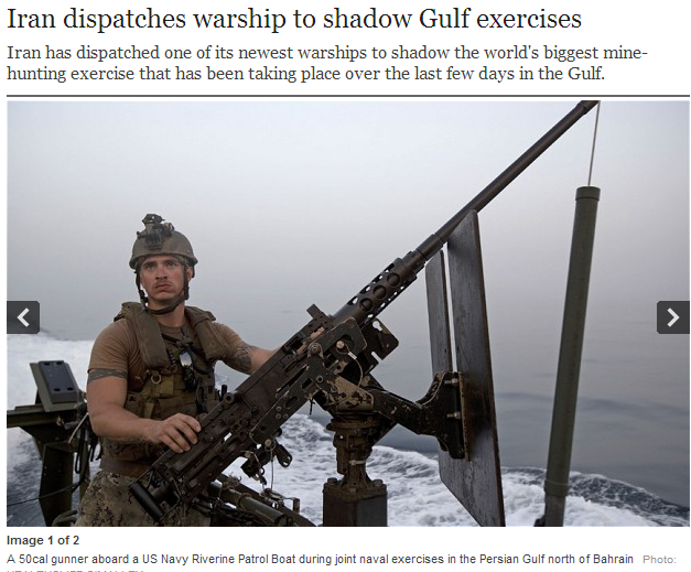 iran sends waarship to monitor gulf exercises 19.5.2013