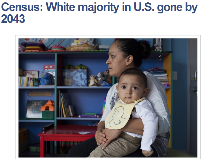 cencus - white majority gone by 2043
