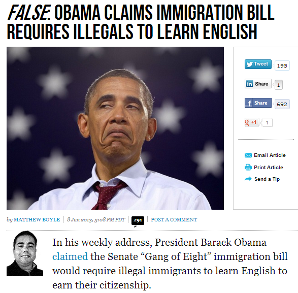 obama lies about immigrants learning english 7.6.2013