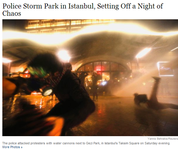 police storm park in istanbul 16.6.2013