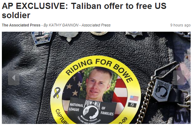 taliban offer for reutrn of soldier 21.6.2013