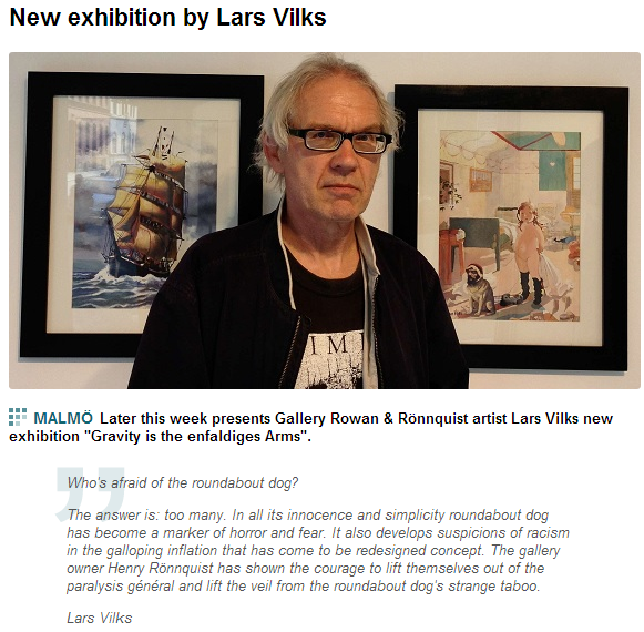 LARS VILKS ROUNDABOUT NEW ART SERIES 2.7.2013