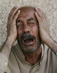 arab man crying