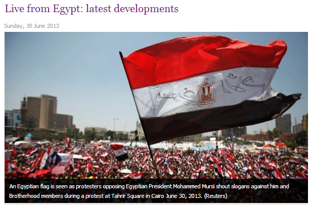 latest developments from egypt 1.7.2013