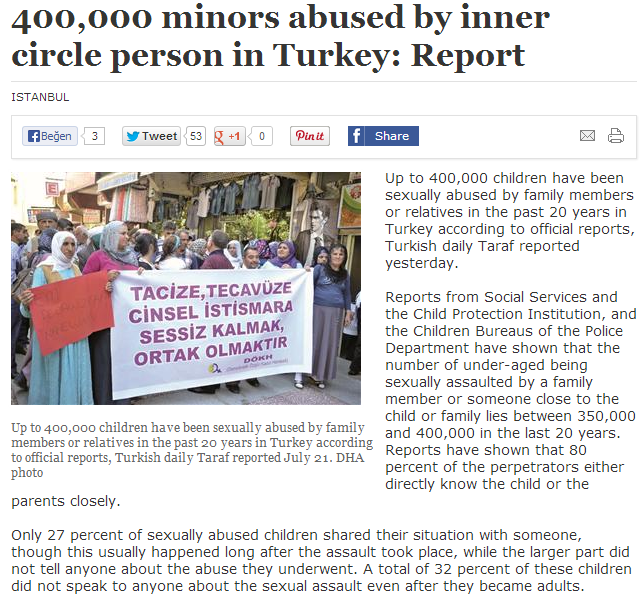 pedophilia in turkey report 400 000 minors in 20 years 29.7.2013