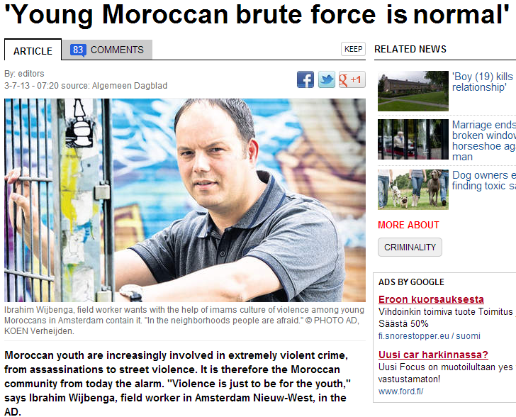 violence among moroccan youth normal 4.7.2013