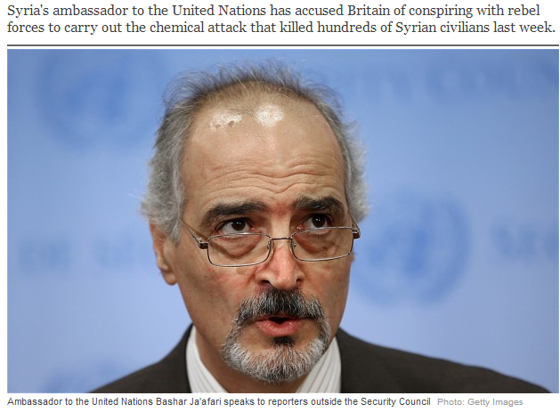 syrian ambassador accuses uk of conspiring with rebels 29.8.2013