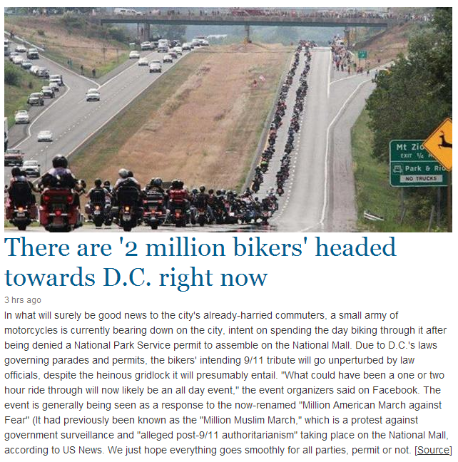 2 mill bikers heading to dc 11.9.2013