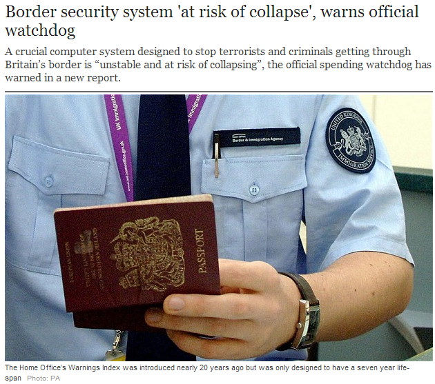 uk border system on verge of collapse 4.9.2013
