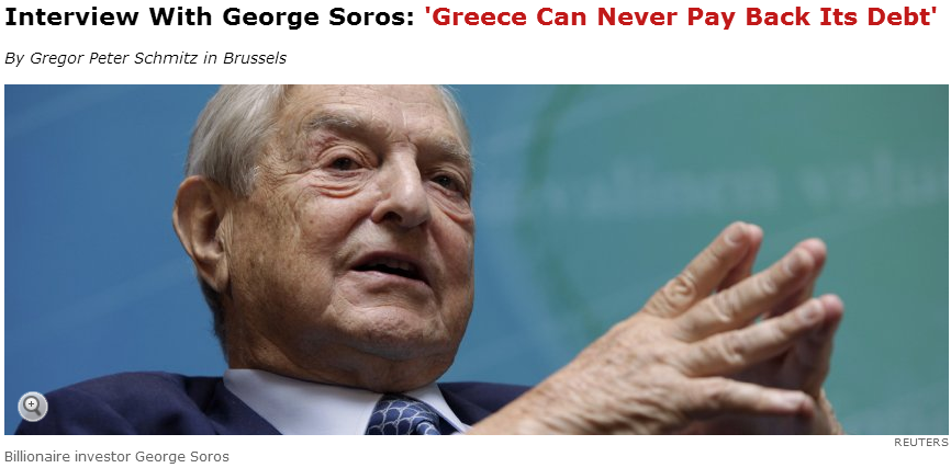 soros- greece can never pay back its debt 8.10.2013