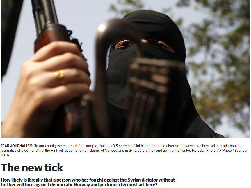 norwegian film maker says media fear mongering, jihadis pose no risk in norway 14.11.2013