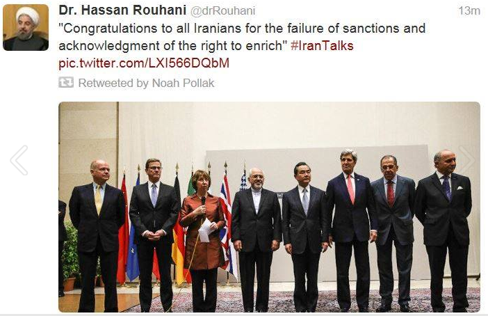 rouhani congrats on fooling the west
