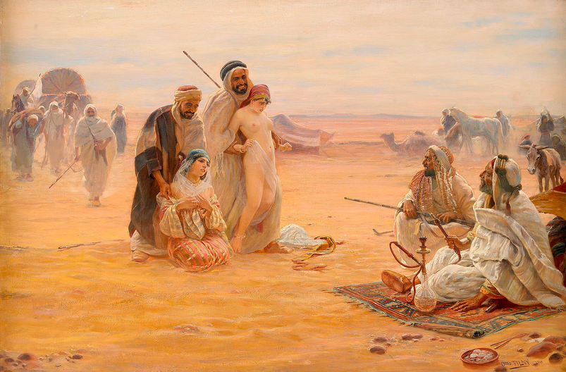 scene from a muslim slave market of white women2 otto pilny