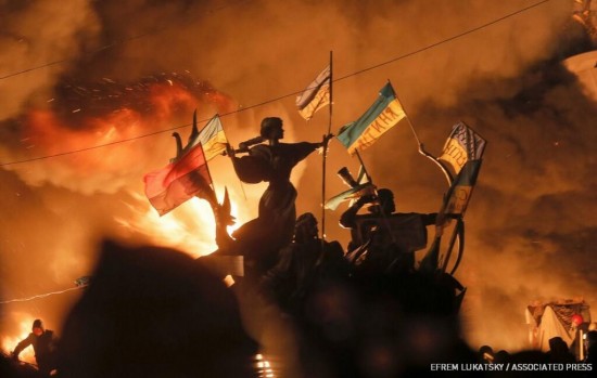 Ukrainian protests degenerate from hooliganism to...