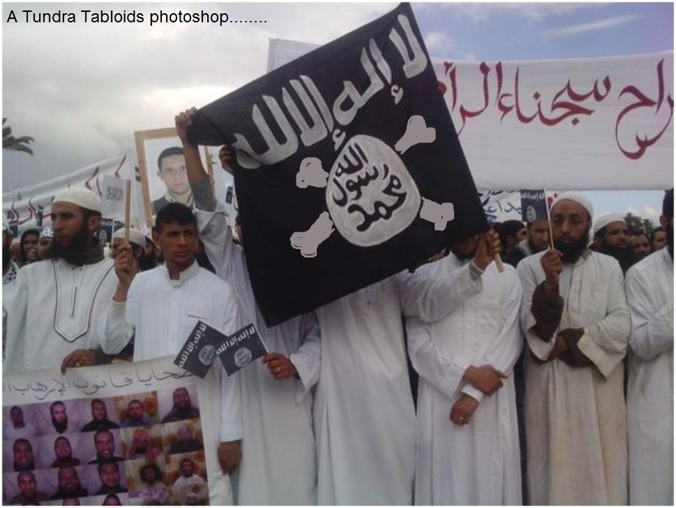 al qaida Islamic state pirate flag
