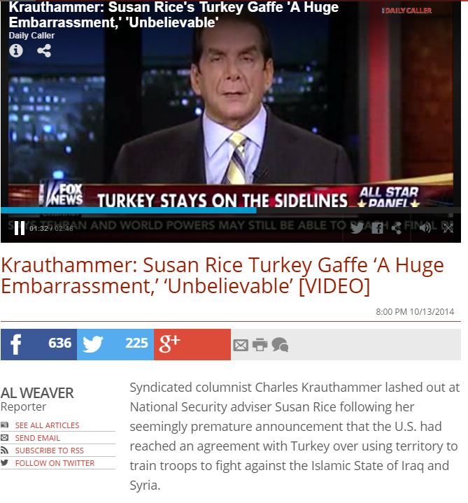 krauthammer susan rice 14.10.2014