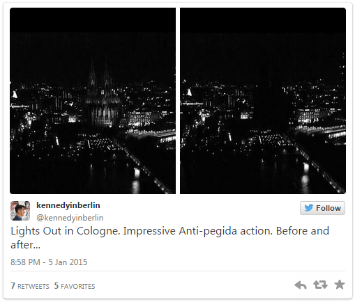 cologne church lights out