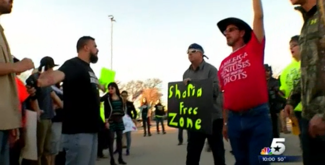 protest on islam in texas 21.1.2015