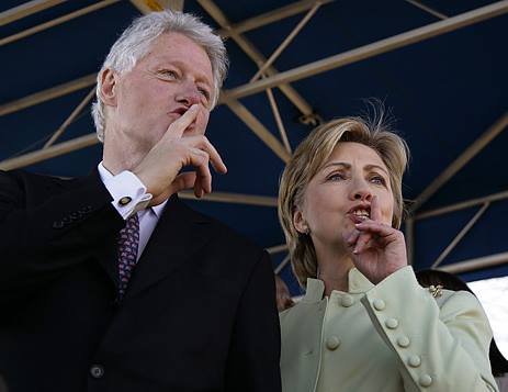 BILL AND HILLARY SHHHHHH