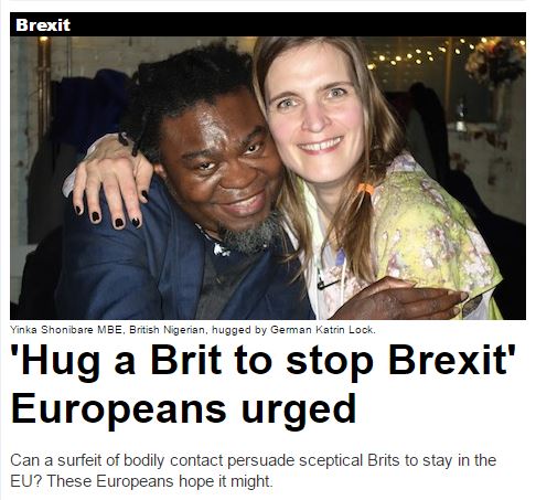 HUG A BRIT TO SOPT BREXIT......