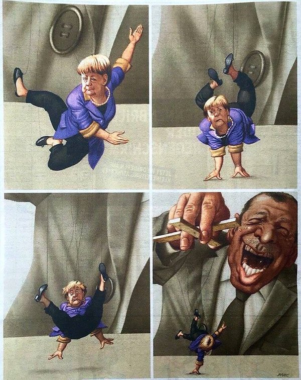 Schmerkel on a string