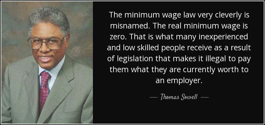 sowell minimum wage